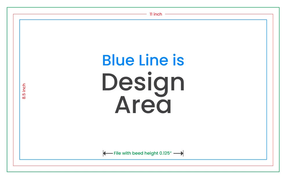 Make Sure Your Design With Bleed Size