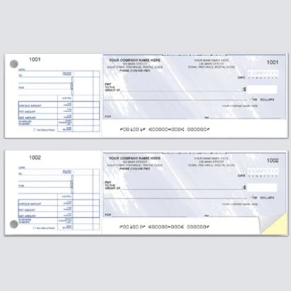 Cheque 2 in 1 Page (W437)